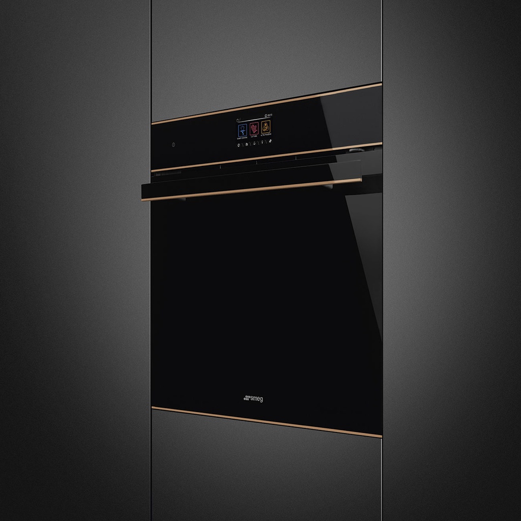 Four Pyro Vapeur Noir/Cuivre SMEG