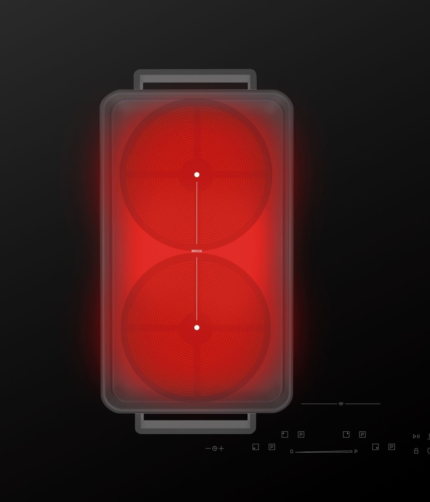 Induction FRECAN H-Connect 604 Slider 4 zones Noir - vue 2