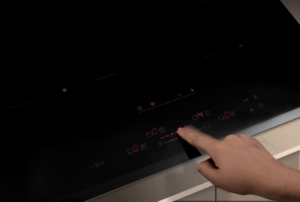 Induction FRECAN H-Connect 604 Slider 4 zones Noir - vue 3