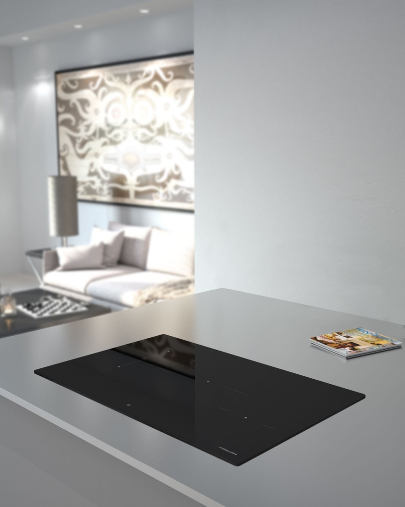 Induction FRECAN Vitro 8340 Slider Bridge 4 zones Noir - vue 2