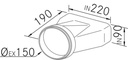 Accessoire FRECAN IT - Adatador Rond Plat - vue 1