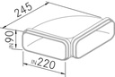 Accessoire FRECAN IT - Coude horizontal 90º Plat - vue 1