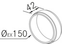Accessoire FRECAN IT - Connecteur pour Conduit Rond Ø150 - vue 1