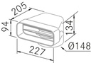 Accessoire FRECAN Adaptateur Rond Plat 90º - vue 1