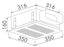 Accessoire FRECAN Caisson-R Plat (H2) 350X350X160 "90411" - vue 1
