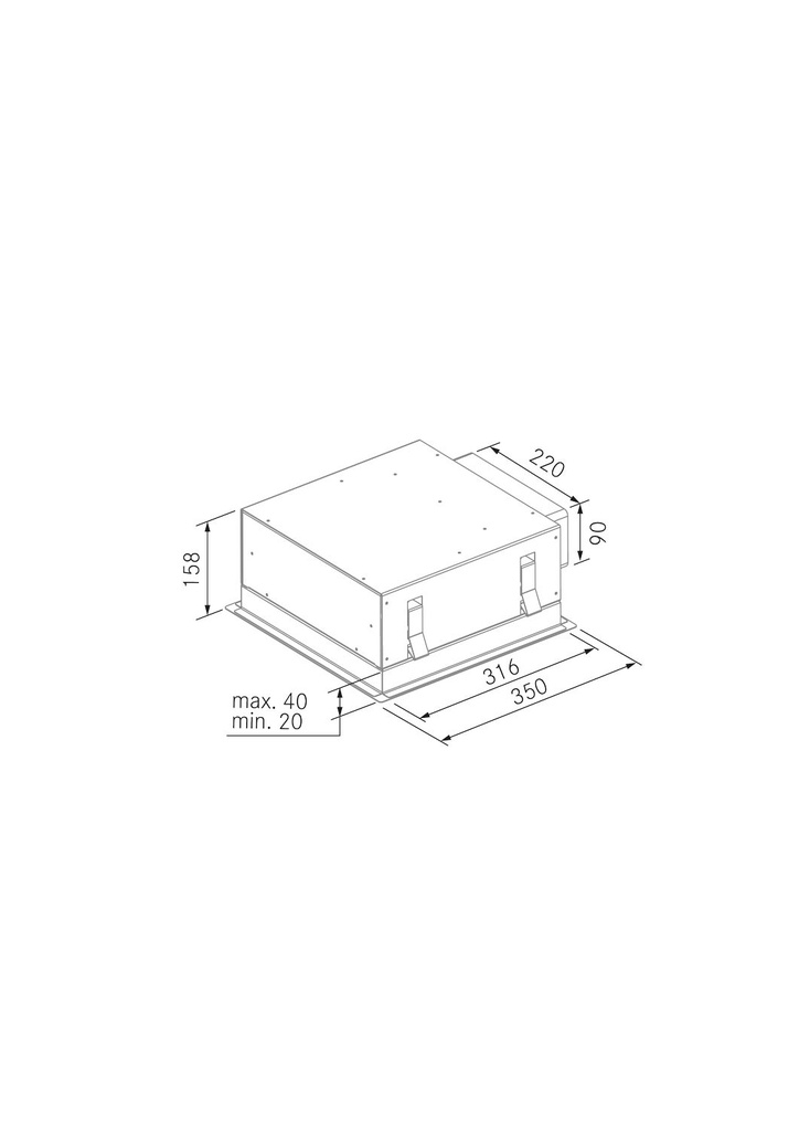 Accessoire FRECAN Caisson Recyclage Textil Plafond (TC2) - vue 1