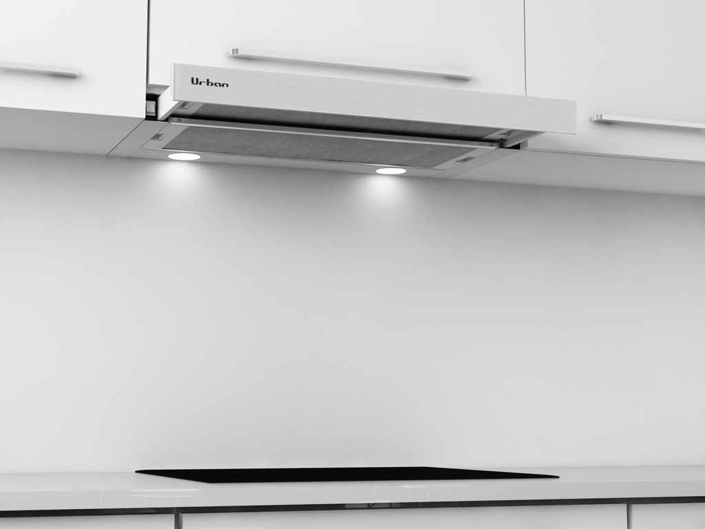 Hotte Telescopique FRECAN E909 - 600 - V390 - A.Inox - vue 2