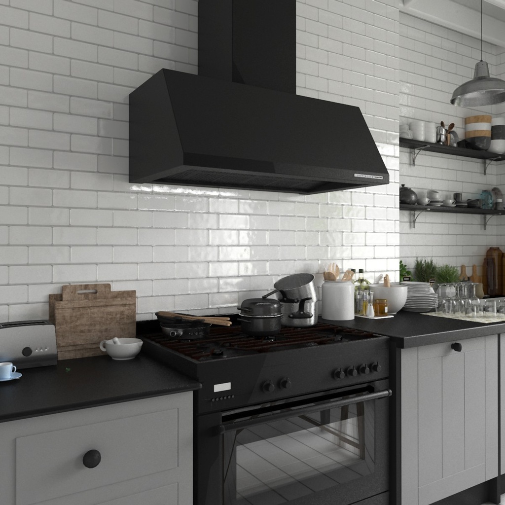 Hotte Murale FRECAN Keops - 1200 - 1100GP - Noir - vue 3