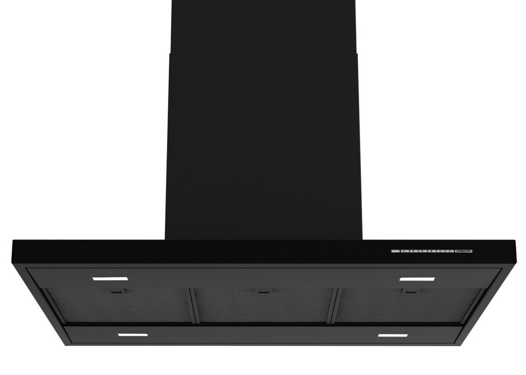 Hotte îlot FRECAN Black îlot - 900 - 1100GP - Noir - vue 2
