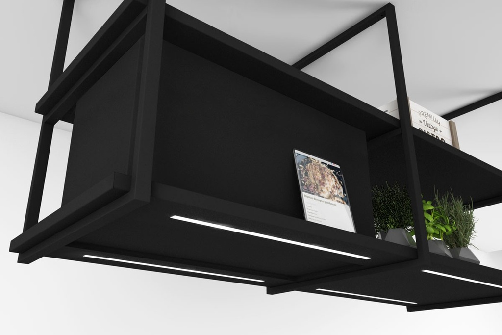 Hotte îlot FRECAN iCustom - 1800 - 1100 - Noir - vue 3
