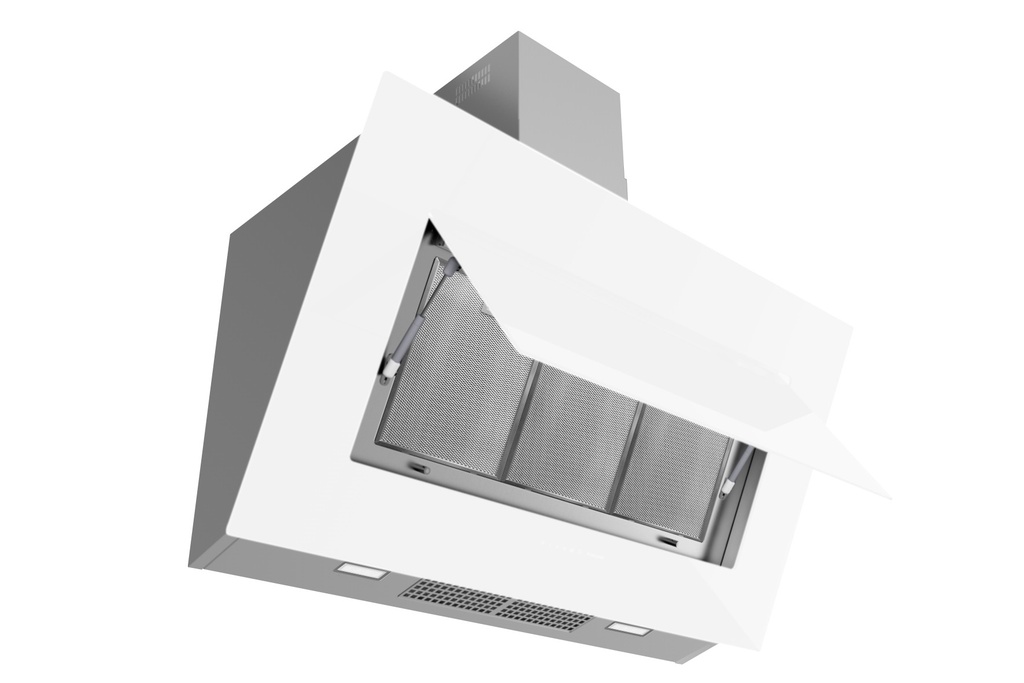 Hotte Murale inclinée FRECAN Quasar - 900 - VF700 - Blanc - vue 1