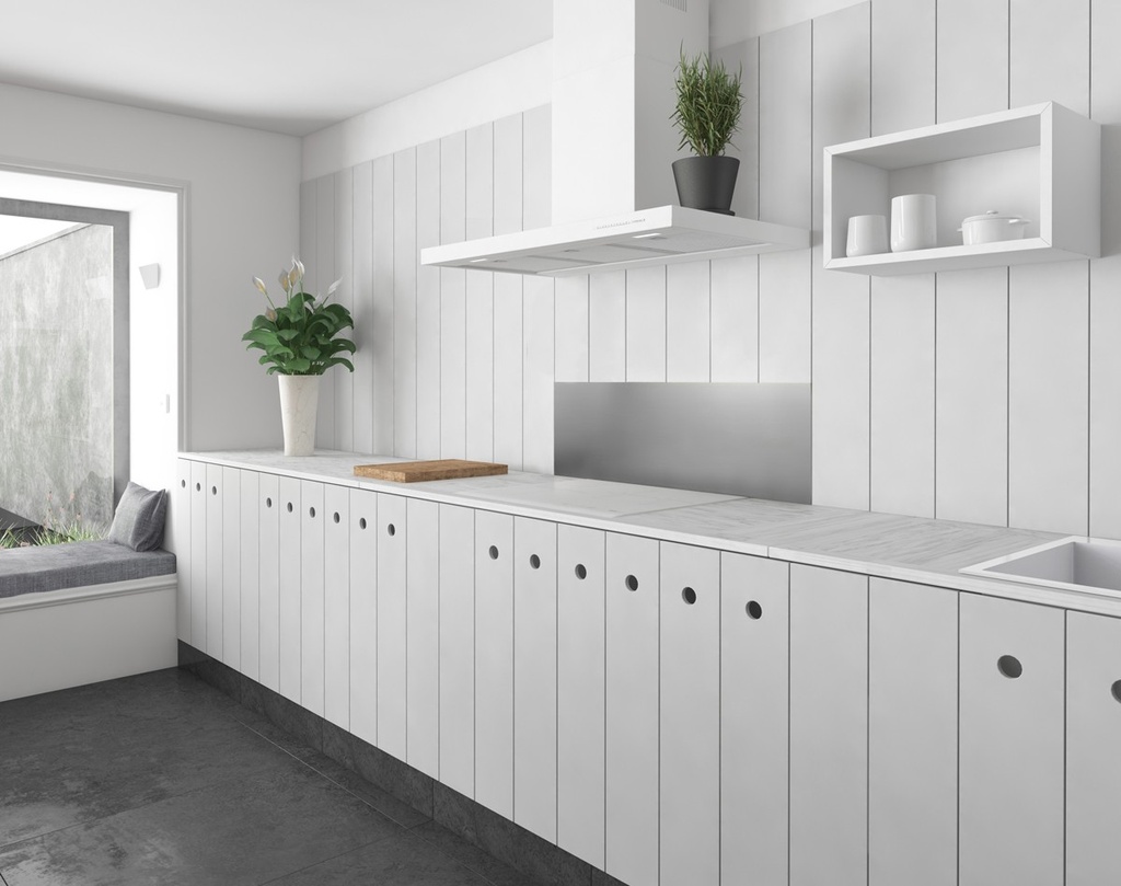 Hotte Murale FRECAN White Mural - 1200 - 1100GP - Blanc - vue 3