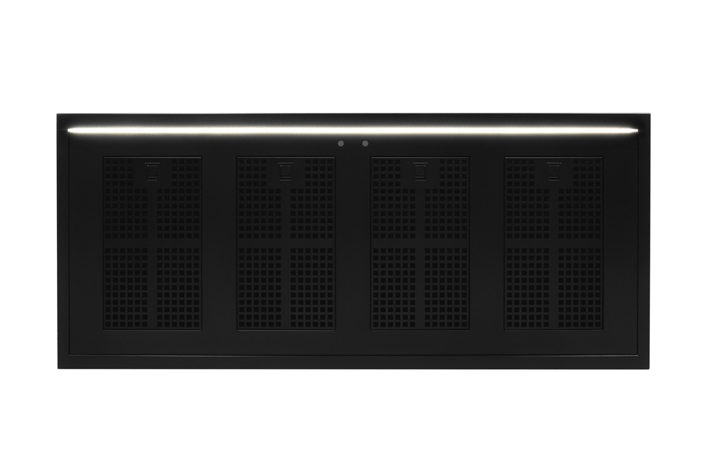 Hotte Murale FRECAN Balda R - 1200 - R800GP - Noir - vue 2