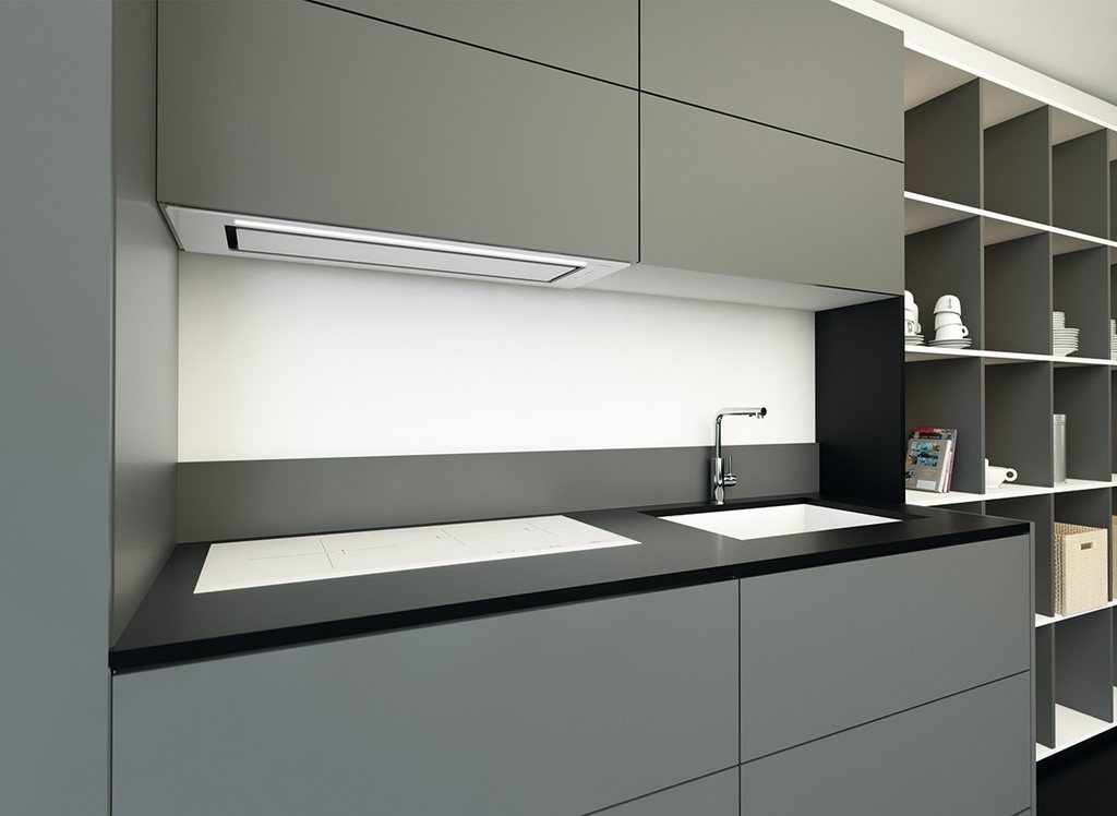Hotte Intégrable FRECAN GA Glass II - 900 - VF700 - Blanc - vue 1