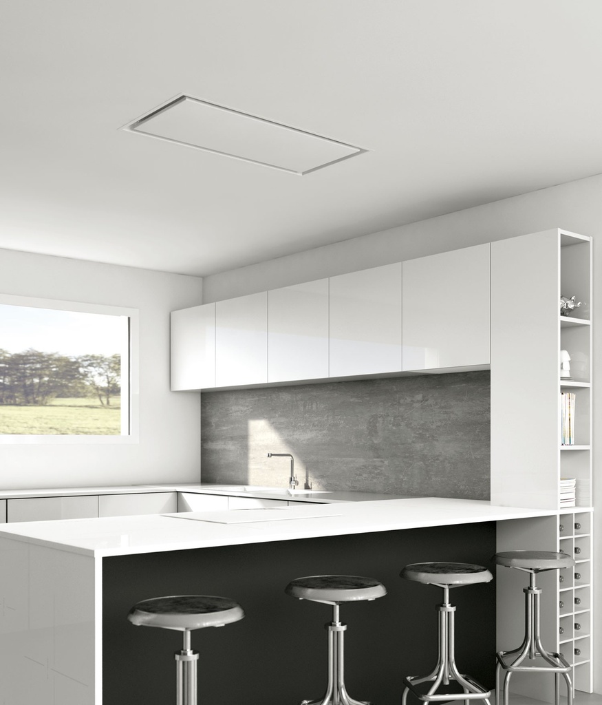 Hotte Plafonnière FRECAN TR10 Slim - 1200 - B1000 - Blanc - vue 4