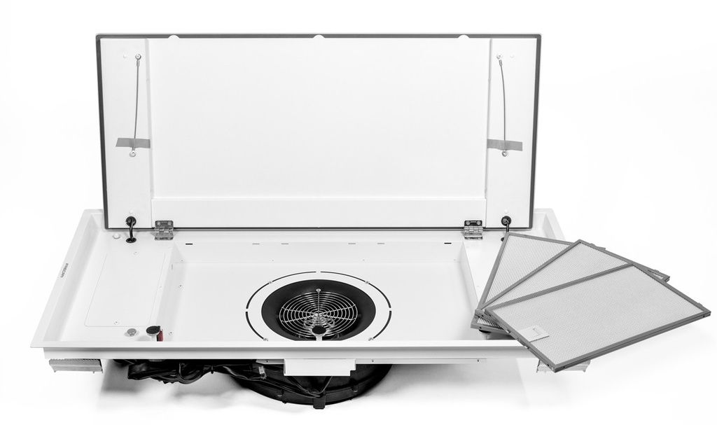 Hotte Plafonnière FRECAN Moon 360 - 1000 - Sin Motor - Blanc - vue 2