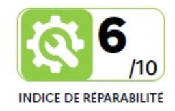 Indice de réparabilité 6/10
