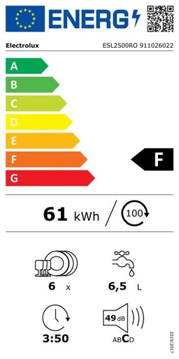 Étiquette énergie - classe F