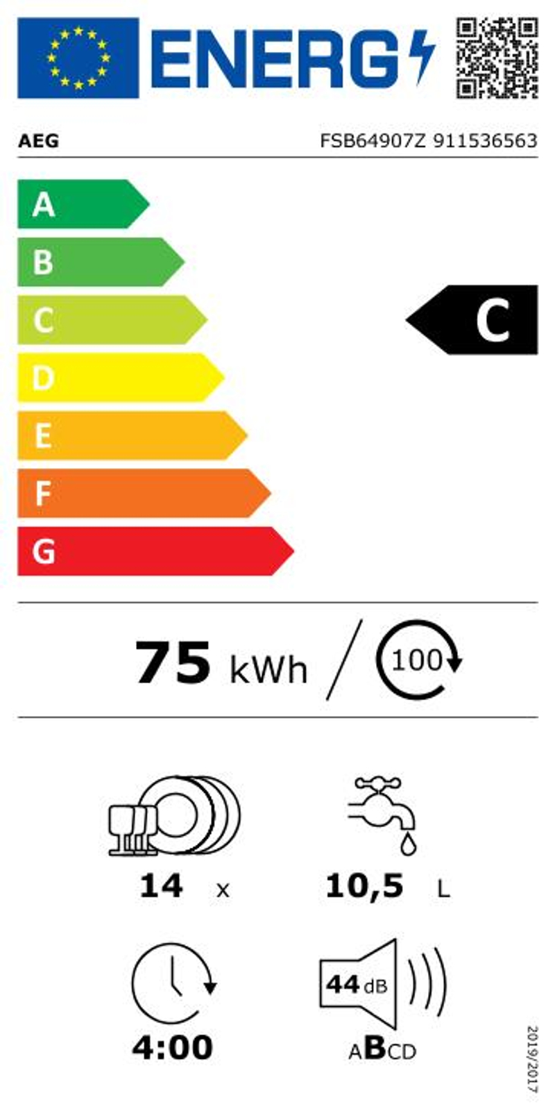 Étiquette énergie - classe C