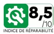 Indice de réparabilité 8,5/10