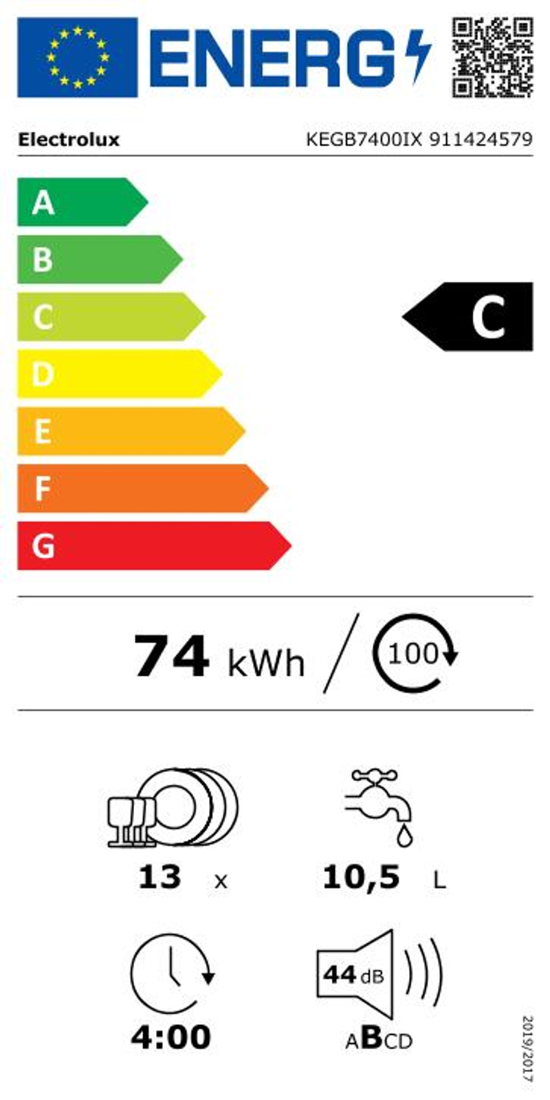 Étiquette énergie - classe C