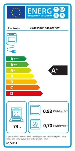 Étiquette énergie - classe A+