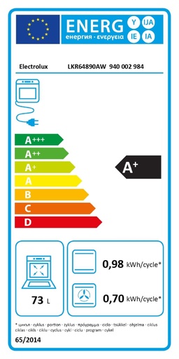 Étiquette énergie - classe A+