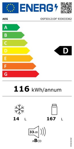 Étiquette énergie - classe D