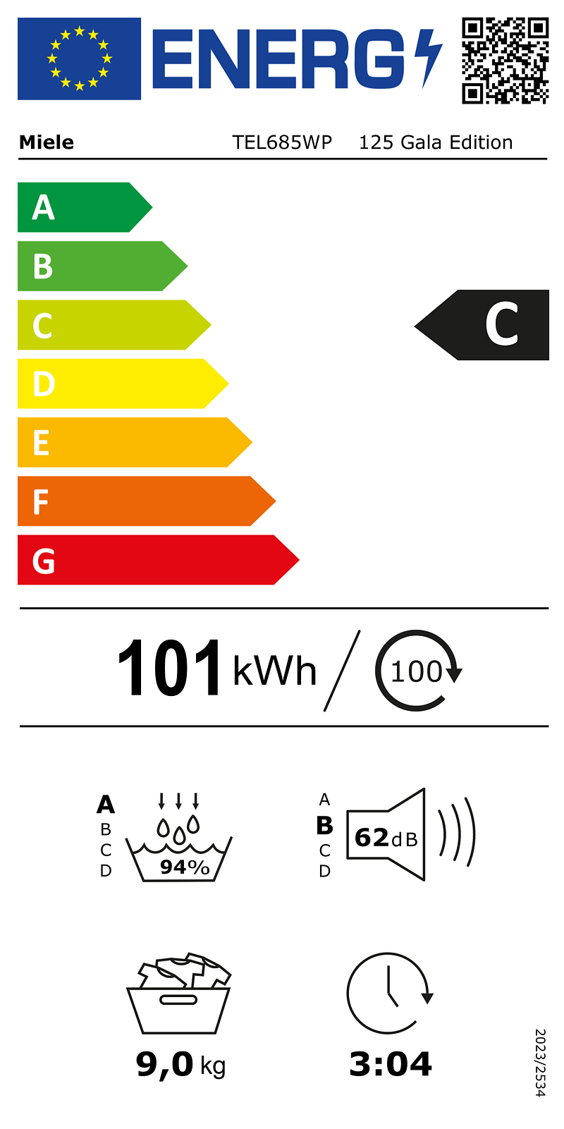 Étiquette énergie - classe C