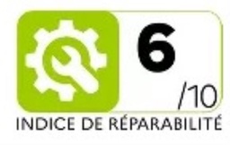 Indice de réparabilité 5,9/10