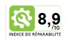 Indice de réparabilité 8,9/10