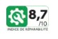 Indice de réparabilité 8,7/10