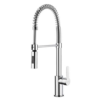 Robinetterie d'évier SMEG MIDR55CR, douchette mobile semi-professionnelle, double jet, bec à ressort, laiton chromé