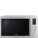 Micro-ondes gril Smeg MOE25X, 25 L, 900 W, gril 1000 W, 10 programmes automatiques, inox