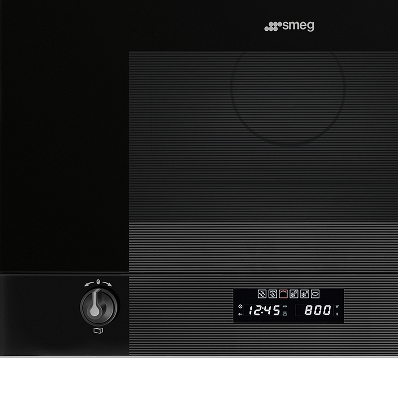 Micro-ondes solo intégrable Smeg MP122B3 avec grill 1250 W, 22 L, 850 W, décongélation et sécurité enfant