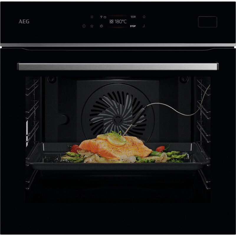 Four vapeur AEG OB8SB63SAB, 70 L, classe A++, commande tactile, Wifi, 225 recettes préprogrammées