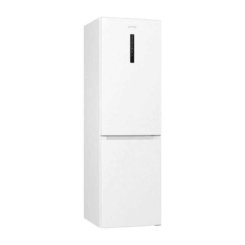Réfrigérateur-congélateur Smeg RC18WDNE, 300 L, No Frost, Classe E, pose libre, blanc, charnière à droite