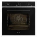 Four encastrable Smeg SF64M3TB, 70 L, 3000 W, chaleur tournante, nettoyage vapeur, classe A, noir