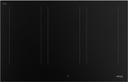 Plaque induction Smeg SIM3864N 80 cm, 6 zones dont 3 Multizone, commande tactile, verre-céramique noir