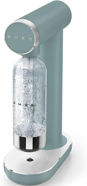 Machine à soda Smeg SKC01EGM Collezione, non électrique, vert émeraude mat, bouteille Tritan™ 1 L fournie