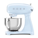 Robot pâtissier Smeg SMF03PBEU, 800 W, bol inox de 4,8 L, 10 vitesses, rotation planétaire, bleu