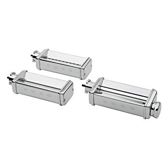 Presse à pâtes Smeg SMPC01 Pasta-Set, kit de 3 accessoires en acier chrome, compatible SMF01/02/03/13
