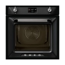 Four pyrolyse Smeg SOP6902S2PN, 68 L, 3000 W, nettoyage par pyrolyse, 12 programmes, Noir