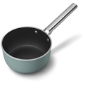 Casseroles SMEG SPF2012EGM vert émeraude, 20 cm, 3,1 l, revêtement céramique sans PFAS, couvercle en verre