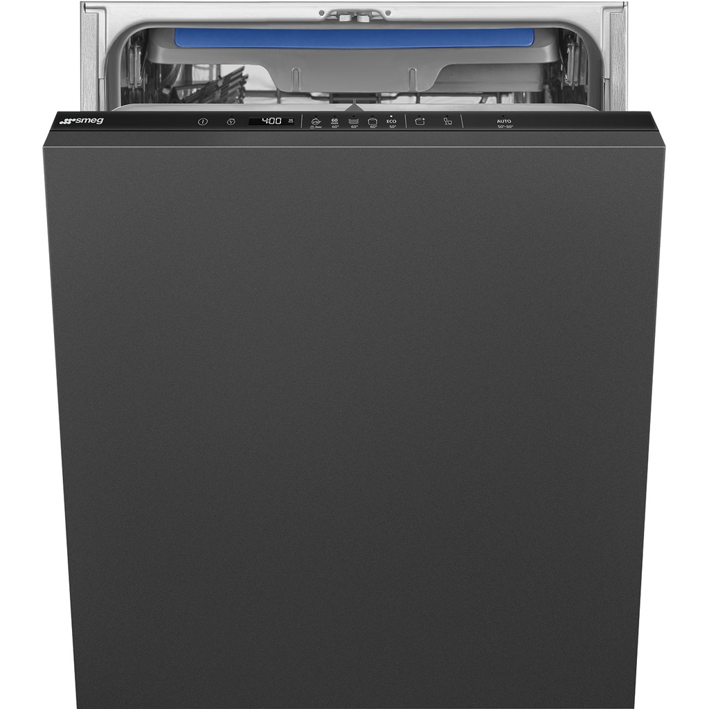 Lave-vaisselle Smeg STL362DQ tout intégrable, 14 couverts, 46 dB, classe D, AquaStop et départ différé 24 h