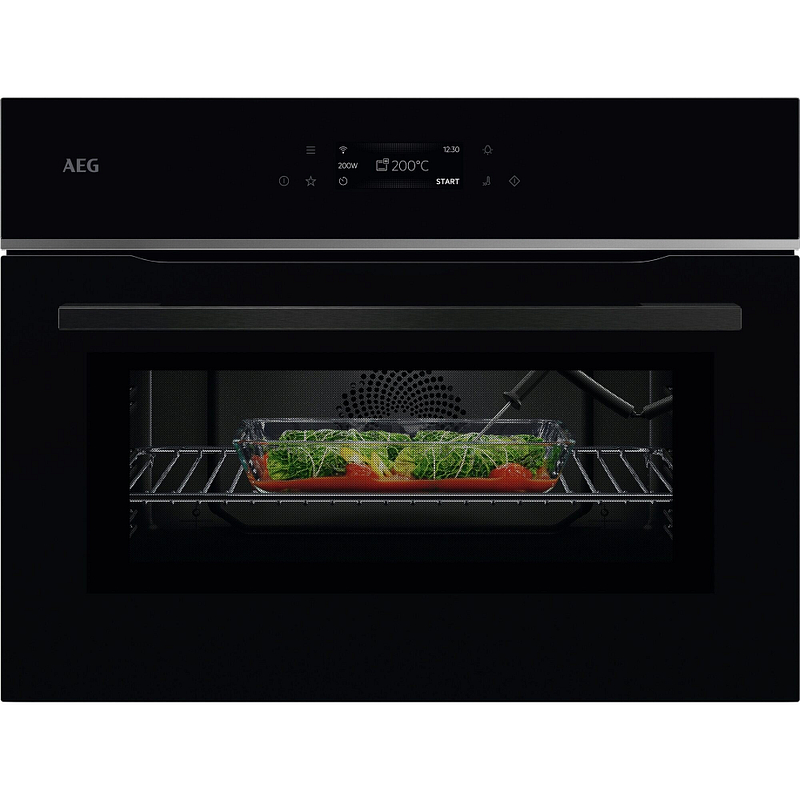 Micro-ondes combiné intégrable AEG TK8NK601B, 44 L, 1000 W, sonde de cuisson intégrée, connecté Wifi
