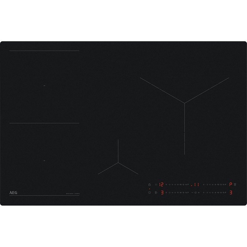 Plaque induction AEG TO84IU00IT, 4 foyers, zone flexible, PowerBoost, fonction Bridge, commandes sensitives