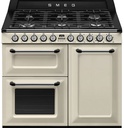 Piano de cuisson Smeg TR103P, 6 brûleurs gaz, 3 fours électriques, allumage automatique, classe B