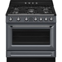 Piano de cuisson Smeg TR90GMGR, 5 foyers gaz, four électrique 115 L, 9 fonctions, classe A