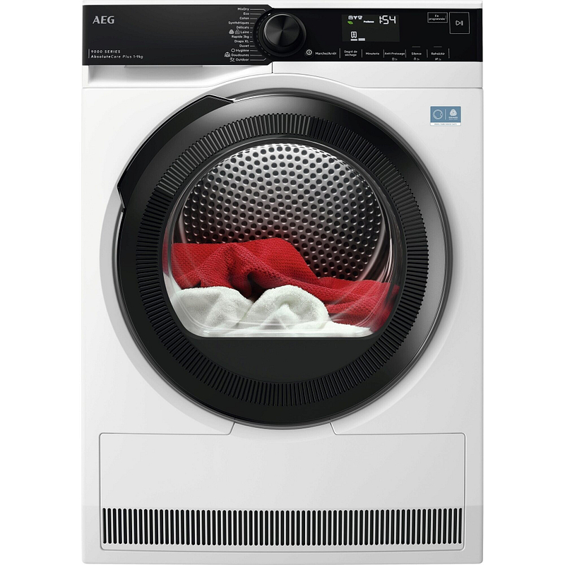 Sèche-linge AEG TR939M4OB pompe à chaleur, capacité 9 kg, classe C, cycle Hygiène, technologie 3DScan